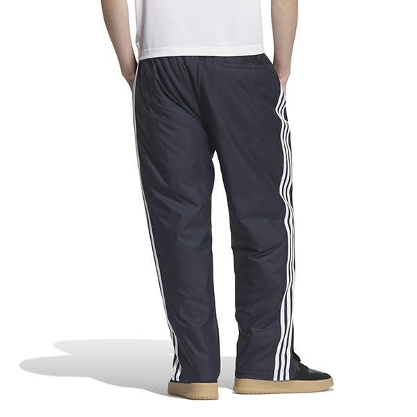 Adidas RDY Padded Track Legend Ink Size 3-Stripes Loose-Fit WIND. Pants, KWX75, Men's, (JG8526), J/L