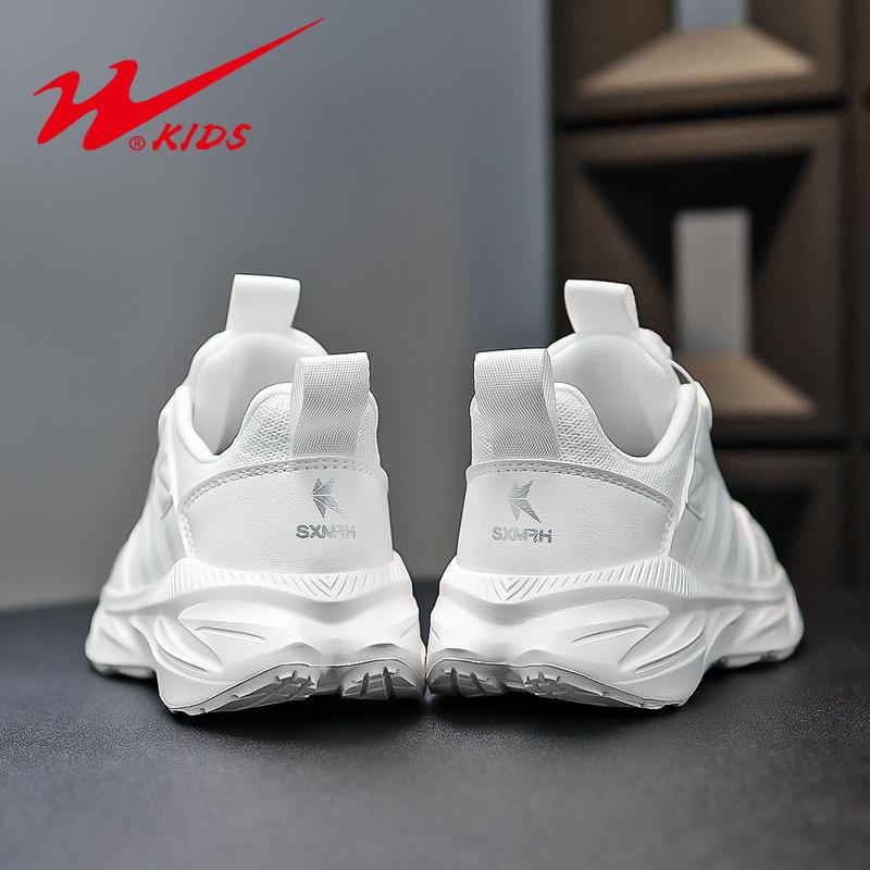 Children's Little White Shoes Spring and Summer Mesh Breathable Student White Boys Sports Shoes