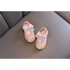 Summer new Korean style girls' princess little girl bow strap leather single shoes