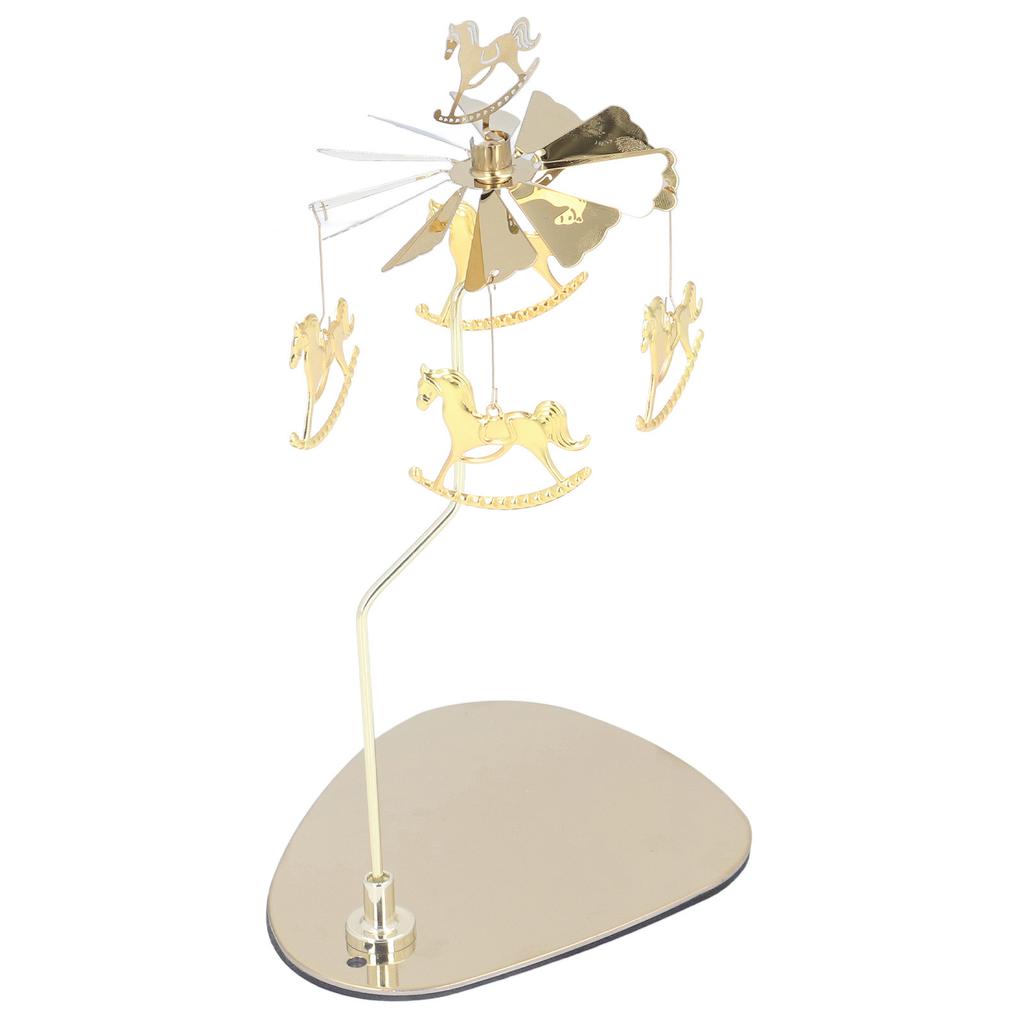 Candle Holder Round Triangle Tray Romantic European Style Stainless Steel Rotating Aromatherapy Wind Chime Candle Holder