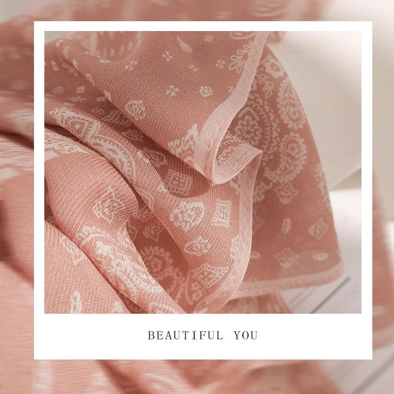 100% Mulberry Silk Scarf Fashion Women Summer Elegant Scarves Shawl Hijab Bandana Kerchief Pashmina Foulard Female Echarpe