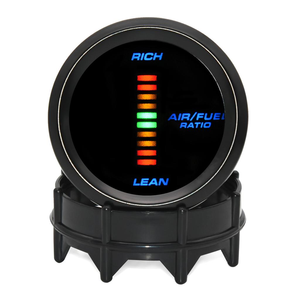 Car Digital Gauge 52mm Turbo Boost PSI BAR Oil Pressure Oil Water Temp Gauge Voltmeter Tachometer RPM Meter With Warning Light