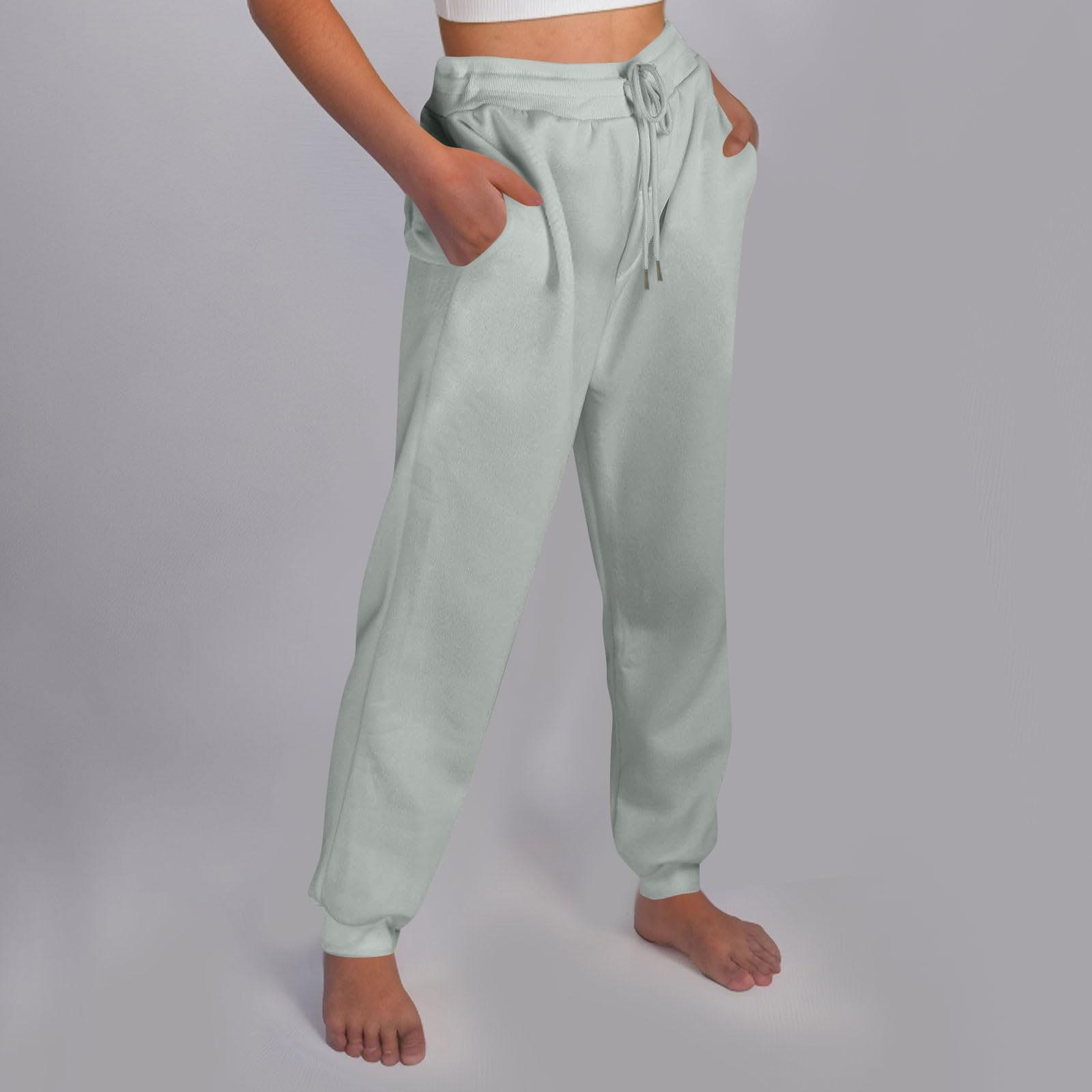 

Женские повседневные брюки с высокой талией, поясом, спортивными брюками и карманами L серый