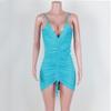 Women's Stretchy Deep V Sexy Halter Dresses