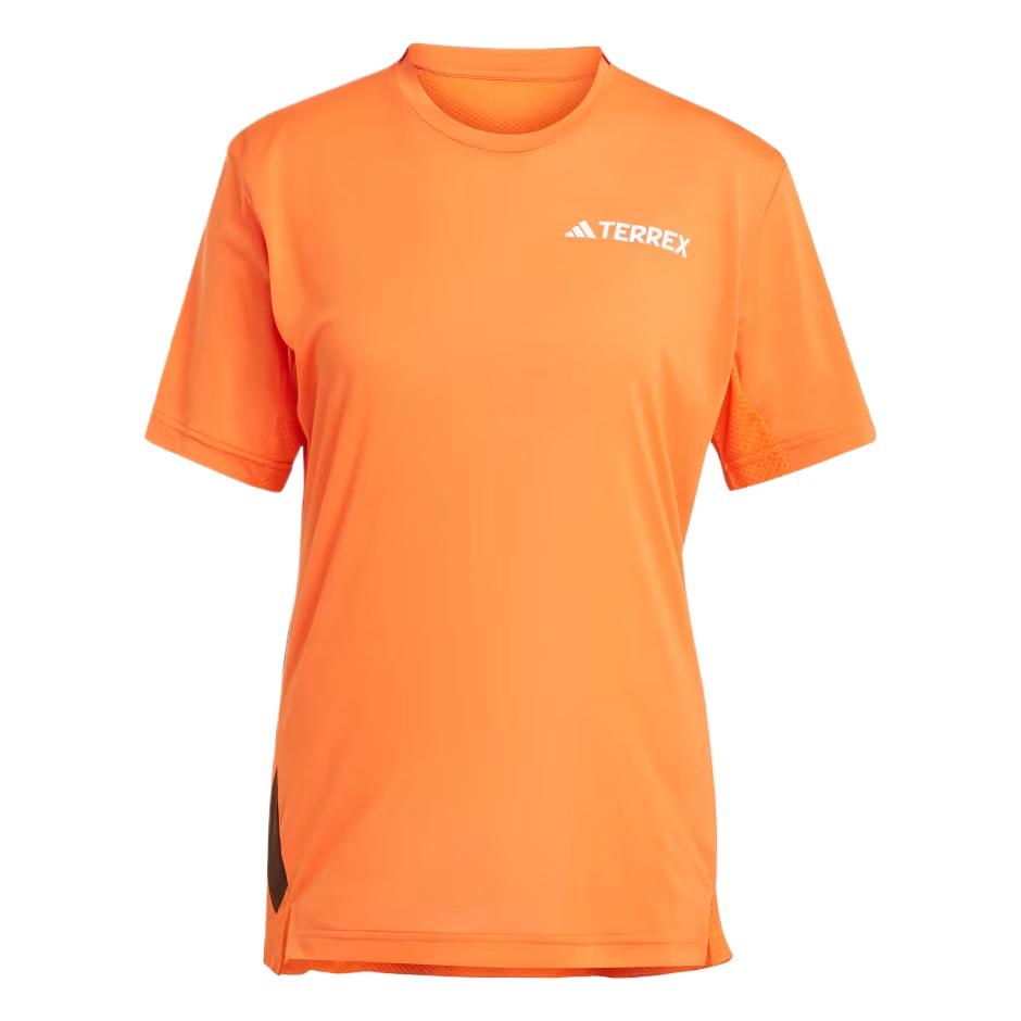 Adidas Climacool Fashion Comfortable Soft Casual Short Sleeve Regular T-Shirt Women Tops Semi-Transparent-Orange JN5322 M