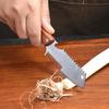 Tocător de ceapă verde din oțel inoxidabil cu mâner din lemn, feliator julienne pentru ghimbir și ierburi, răzuitor de pește, deschizător de sticle, rezistent la rugină, unealtă esențială pentru bucătărie