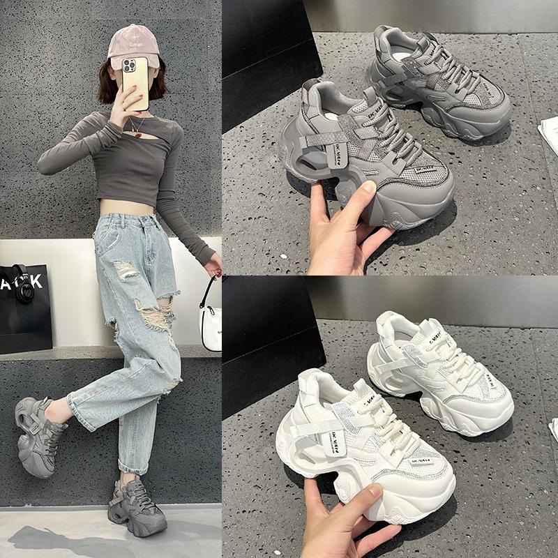 8881 pairs of net dad shoes women's autumn breathable versatile dad shoes student sports and leisure shoes