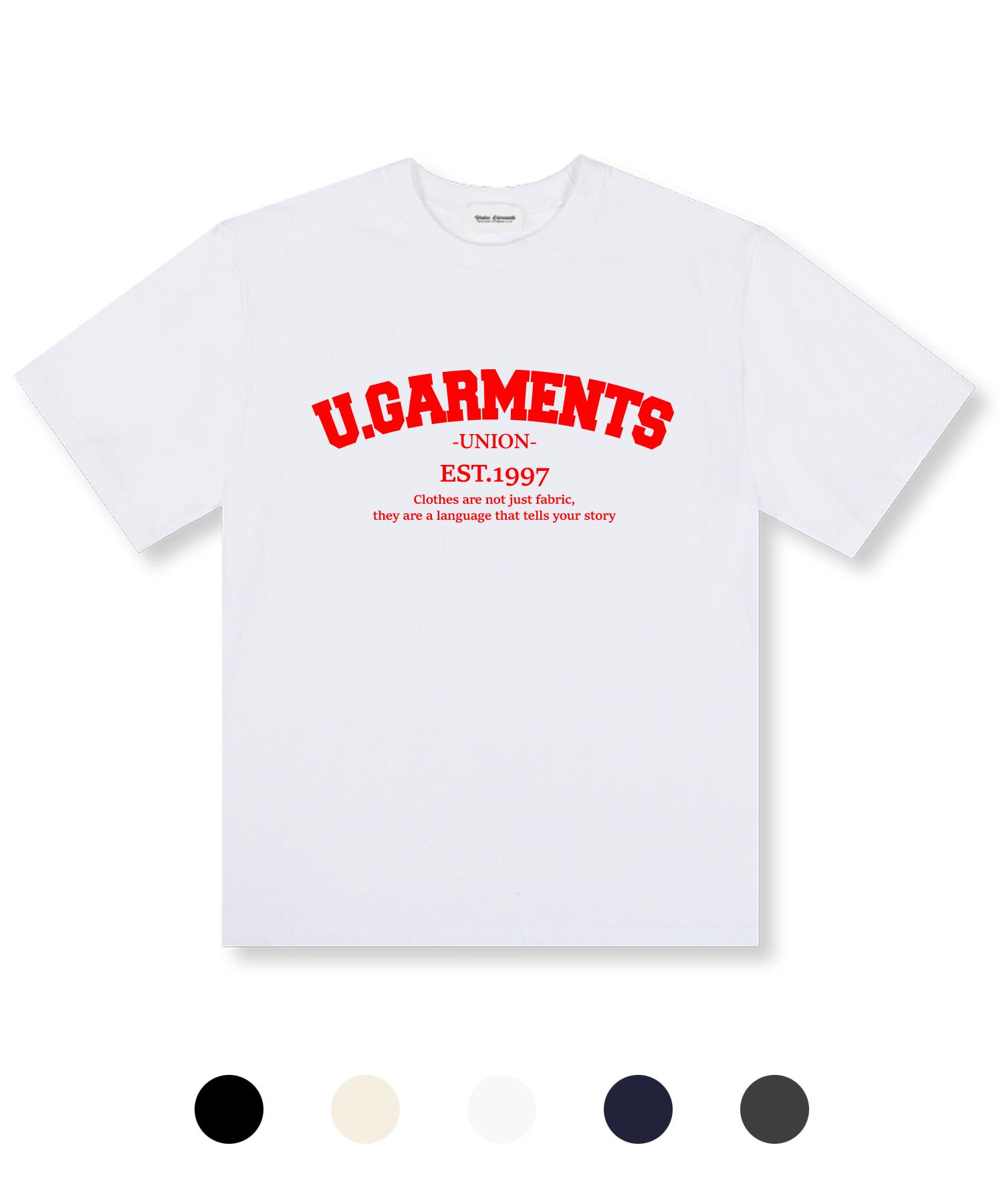 Union Garments 1997 Arch Garments Oversized Short Sleeve T-Shirt 5 Colors Notation/L