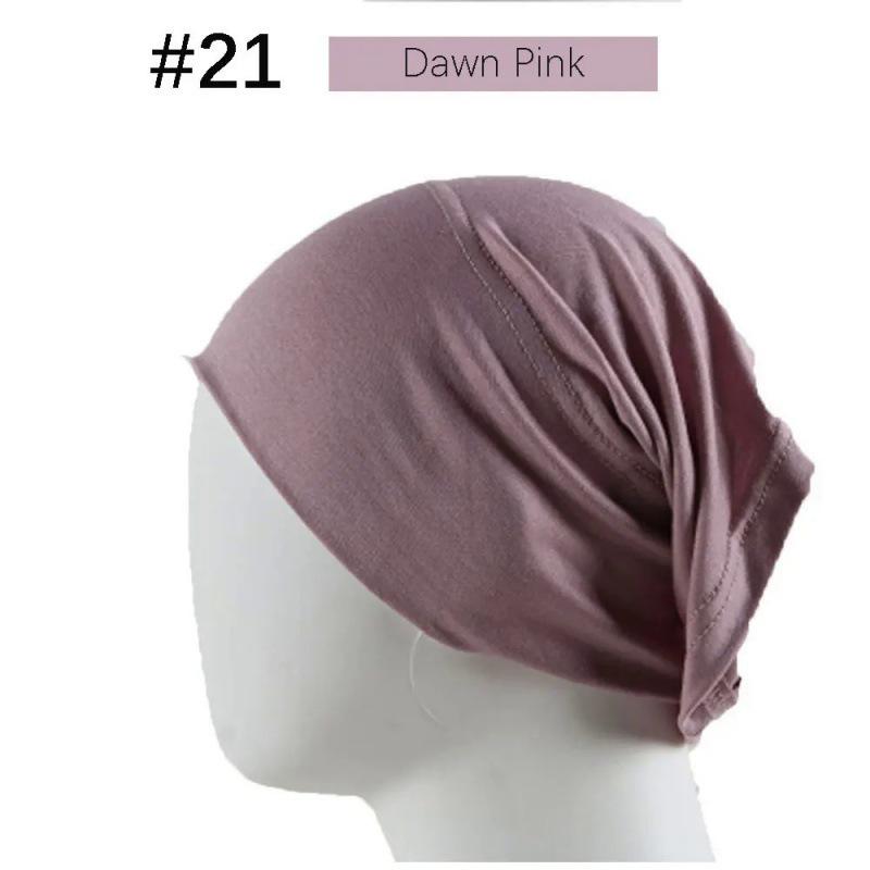 Modal Solid Color Women's High-Elasticity Mercerized Cotton Malaysian Tube Beanie Arabic Snood