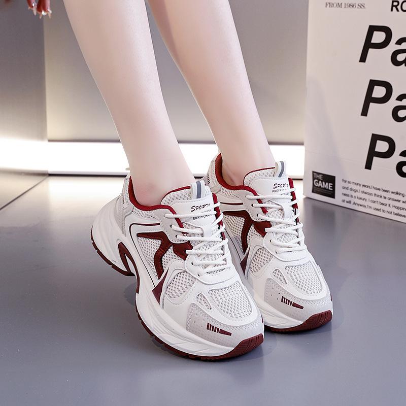Platform dad shoes women's 2025 new spring and autumn height increase versatile popular casual sports shoes children's tide 2112
