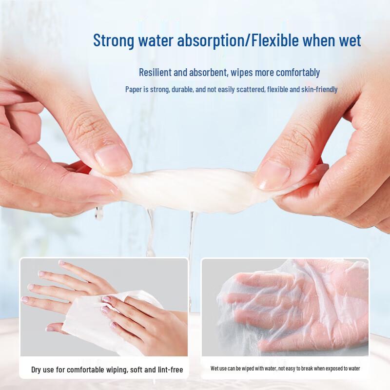 Qingyun 3-Ply Square Facial Tissues, Bulk Pack