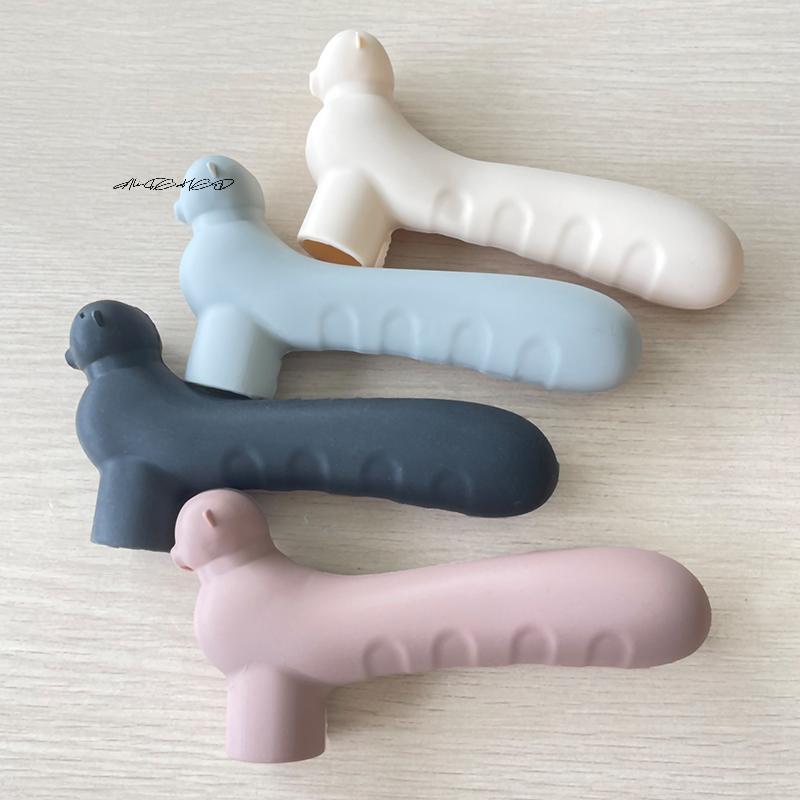 Silicone Door Knob Cover Anti-Collision Protective Glove Wall Protectors Home Accessory with Static Mat for Door Handles