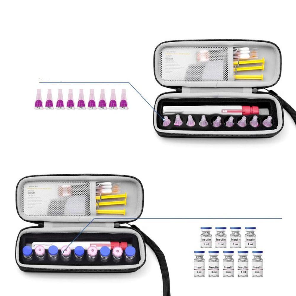 9 Slots Insulin Vial Storage Case Waterproof Insulin Organizer Essential Oil Case for Home