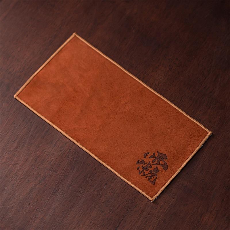 Zen Tea Towel Cloth Thickened Absorbent High-grade Tea Cloth Suede Printed Tea Table Rag Special Tea Pad Tea Set Accessories
