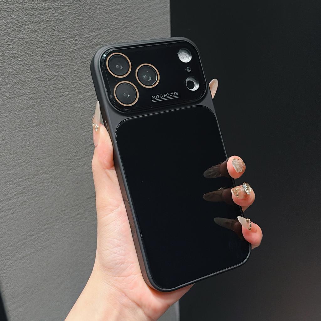 Applicable to Apple 17Promax mobile phone case, ice-feeling tempered glass iPhone16 seconds to increase the window all-inclusive hard case