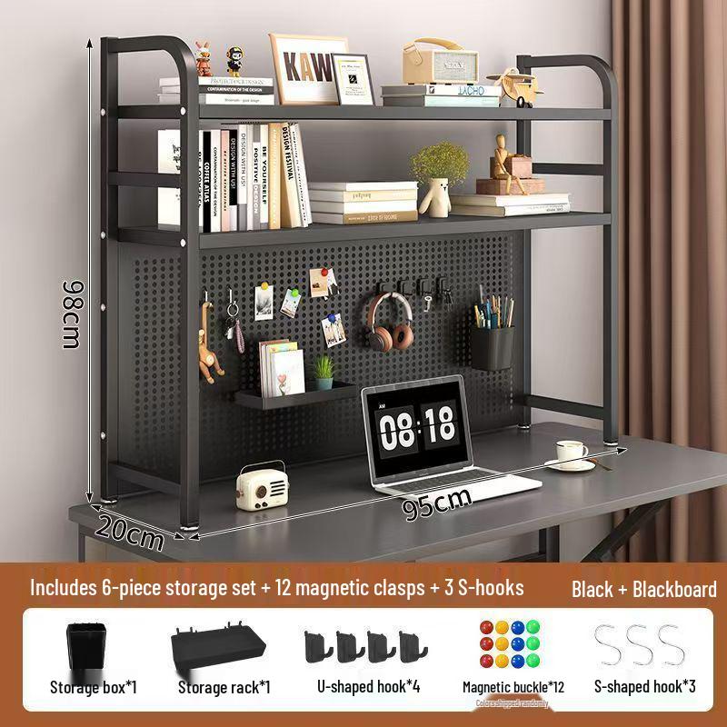 Iron Art Pegboard Bookshelf & Desk Organizer for Home or Dorm
