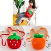 Cartoon Strawberry Mini Plush Shoulder Bag For Girls Kids Kids Gift