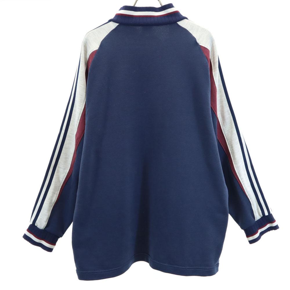 Adidas 80s Made In Japan, Made by Descente, Vintage Long Sleeve Half-zip High-neck Sweatshirt Trainer Men's Used