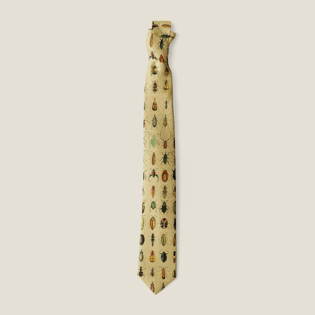 2024 Spring Original 8Cm Printed Tie Vintage Ins Men'S And Women'S Wide Edition Vintage Casual Animal Tie