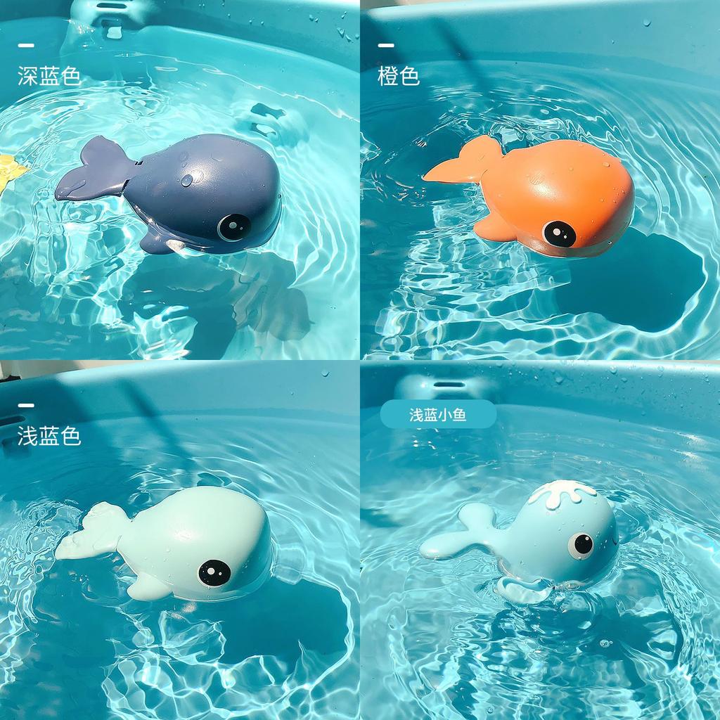 Cute Whale Wind-up Bath Toy For Kids Swimming Playtime Interactive Shower Fun