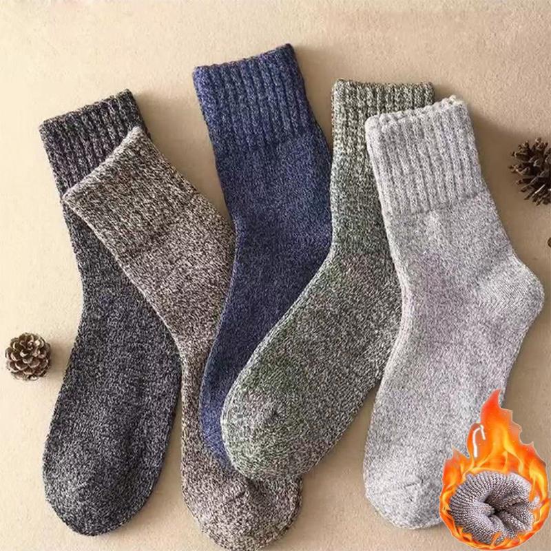200/100/50/20/10/5/1 para skarpet męskich i damskich zimowe frotte skarpety wyściełane pogrubione jednokolorowe skarpety do połowy łydki i nitowany palec
