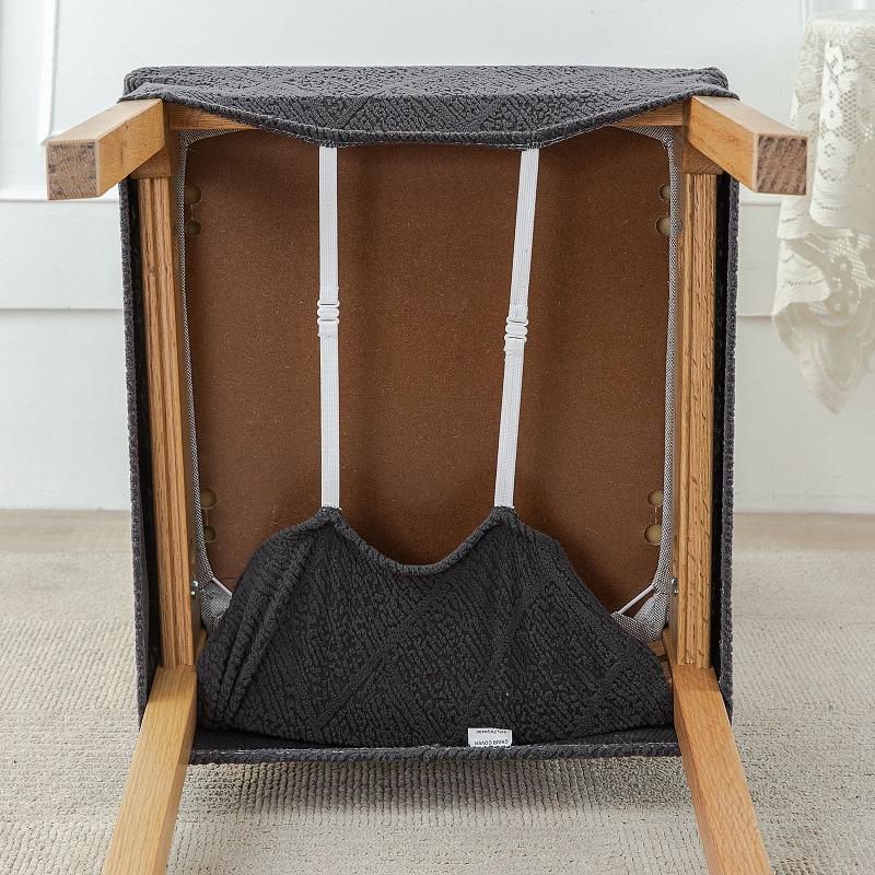 Waterproof Thickened Jacquard Covered Seat Cushion Cover Stretch Washable Seat Covers for Dining Room Living Room Seat Cover