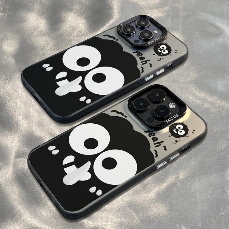 Funny smiley face small briquettes for apple 15promax mobile phone case advanced sense 14/13/12 all-inclusive 11 explosion
