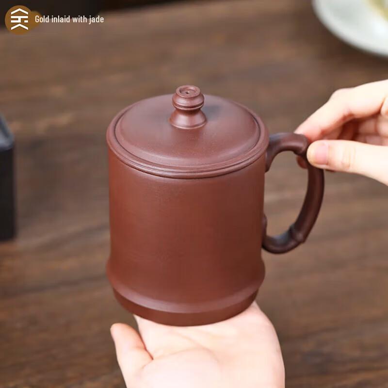 

Handmade Yixing Zisha Tea Cup - Bamboo Design