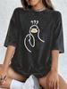 Confused Duck Cotton Washed TShirts Womens Summer Oversized Tops Distressed ONeck Comfortable Streetwear Street Woman Clothes