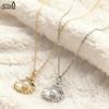EFFIE QUEEN Summer Ocean Shell Pendant Clavicle Chain 925 Sterling Silver Freshwater Pearl Necklace Women Unique Jewelry SGPN81