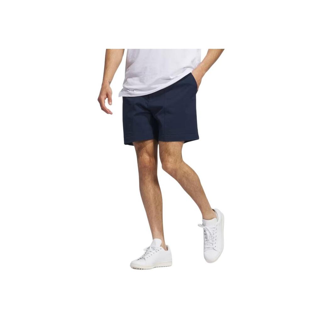 Adidas Solid Color Elastic Waist Three-Quarter Straight Leg Casual Shorts Men shorts Navy-Blue IW6704