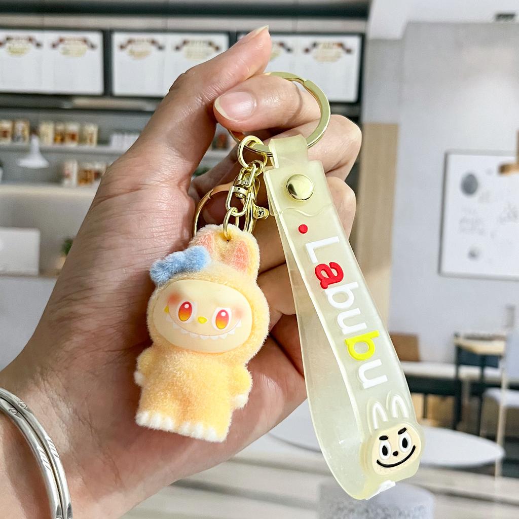 Cartoon Cute Flocking Key Pendant Doll Doll Bag Pendant Creative Small Gift
