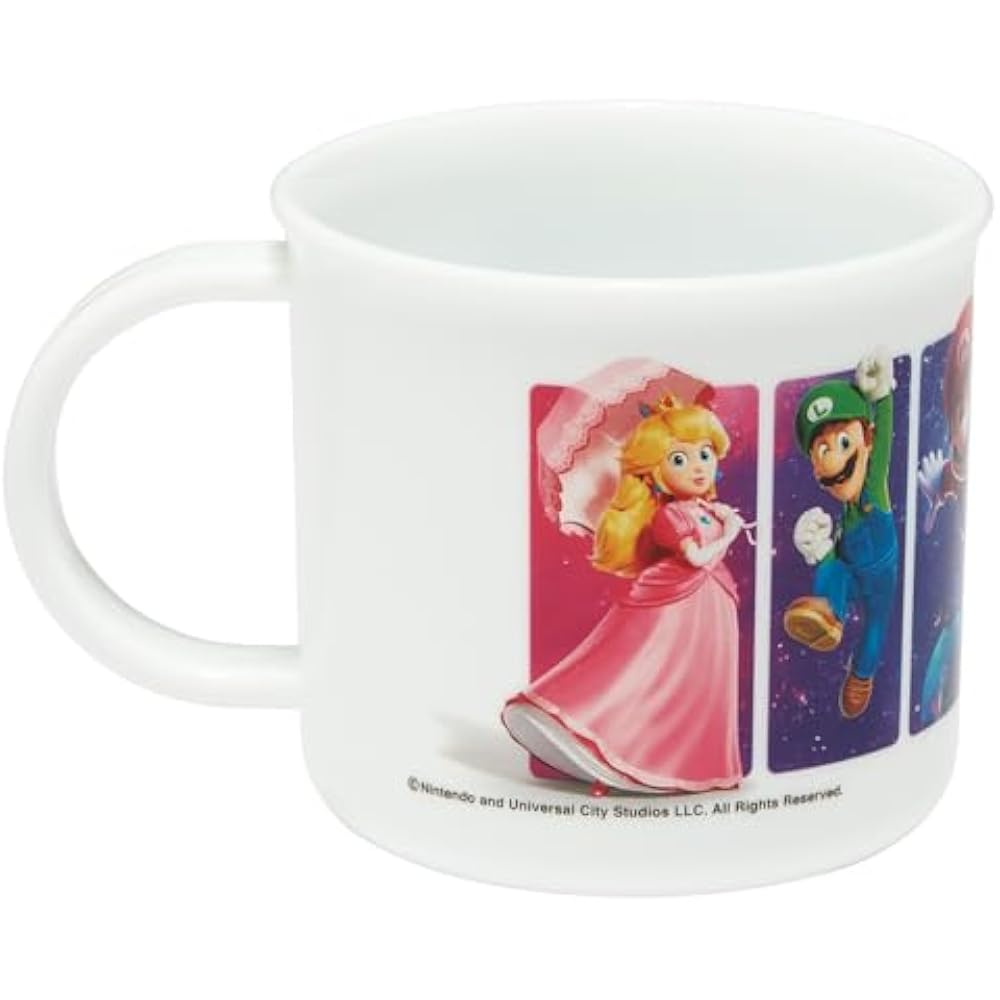 Skater (Skater) Cup, Kids, Plastic Lunch Box, 200ml, Dishwasher Safe, Made In Japan, Super Mario ...