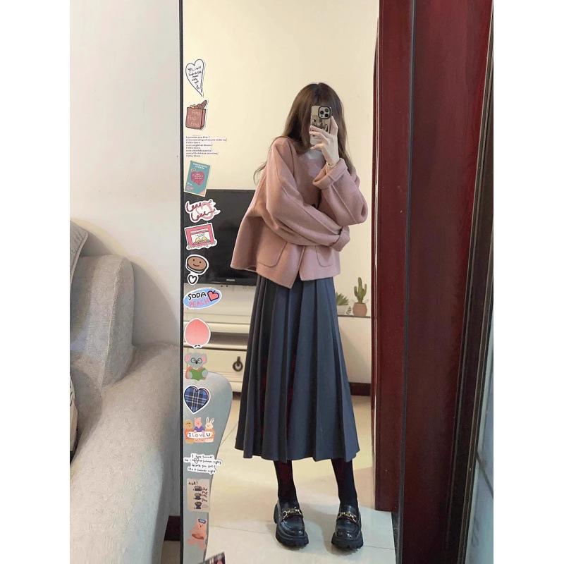 Women's Korean Style Woolen Coat: Autumn/Winter, New Small Fragrance, Velvet-Lined, Thick, Short Suit.