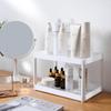 White Multilayer Desktop Storage Rack Kitchen Plastic Organizer Bathroom Countertop Cosmetic Storage Rack