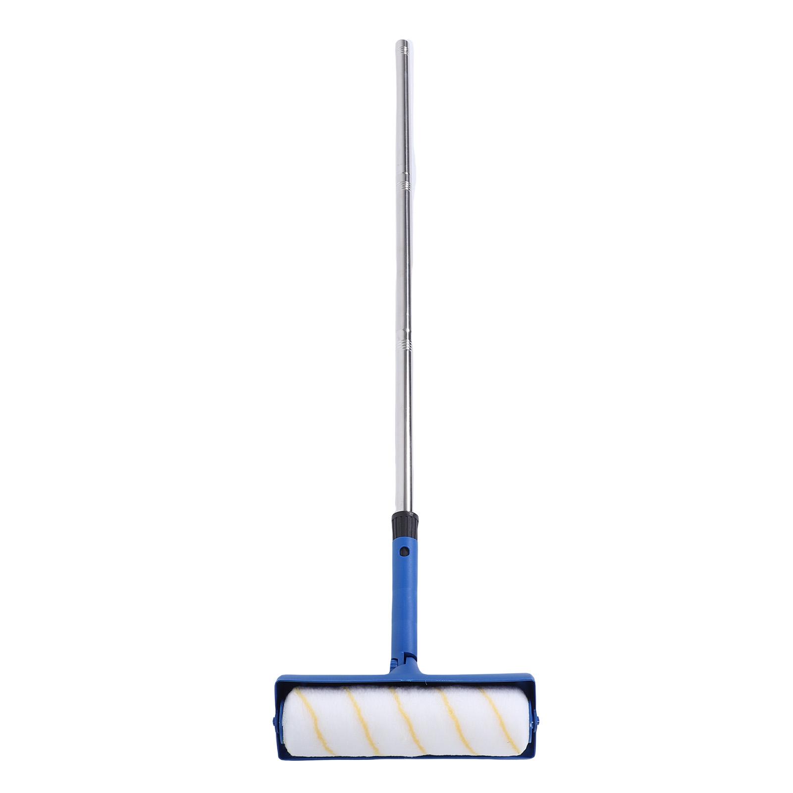 10 po   Kit de rouleau de peinture d'angle avec manche télescopique et   Bac anti-goutte pour plafond   Peinture intérieure extérieure