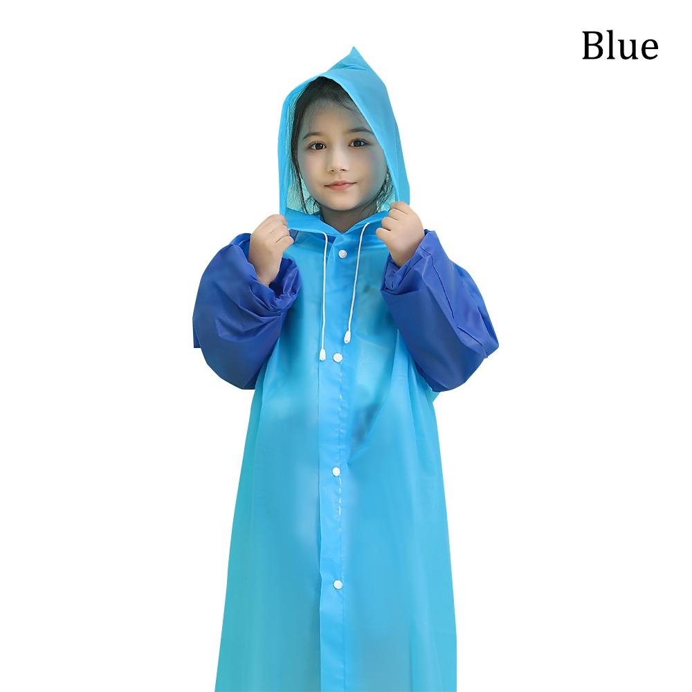 New Non-disposable Children's Full-body Raincoat Primary School Students One-piece Thickened Raincoat EVA Children's Raincoat