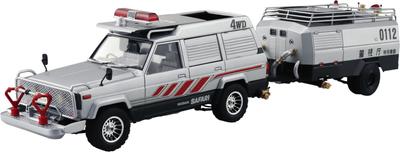 Aoshima Bunka Kyozaisha Seibu Police Safari 4WD Tank Car Scale Plastic Model No.7 & 1/24 (Car)