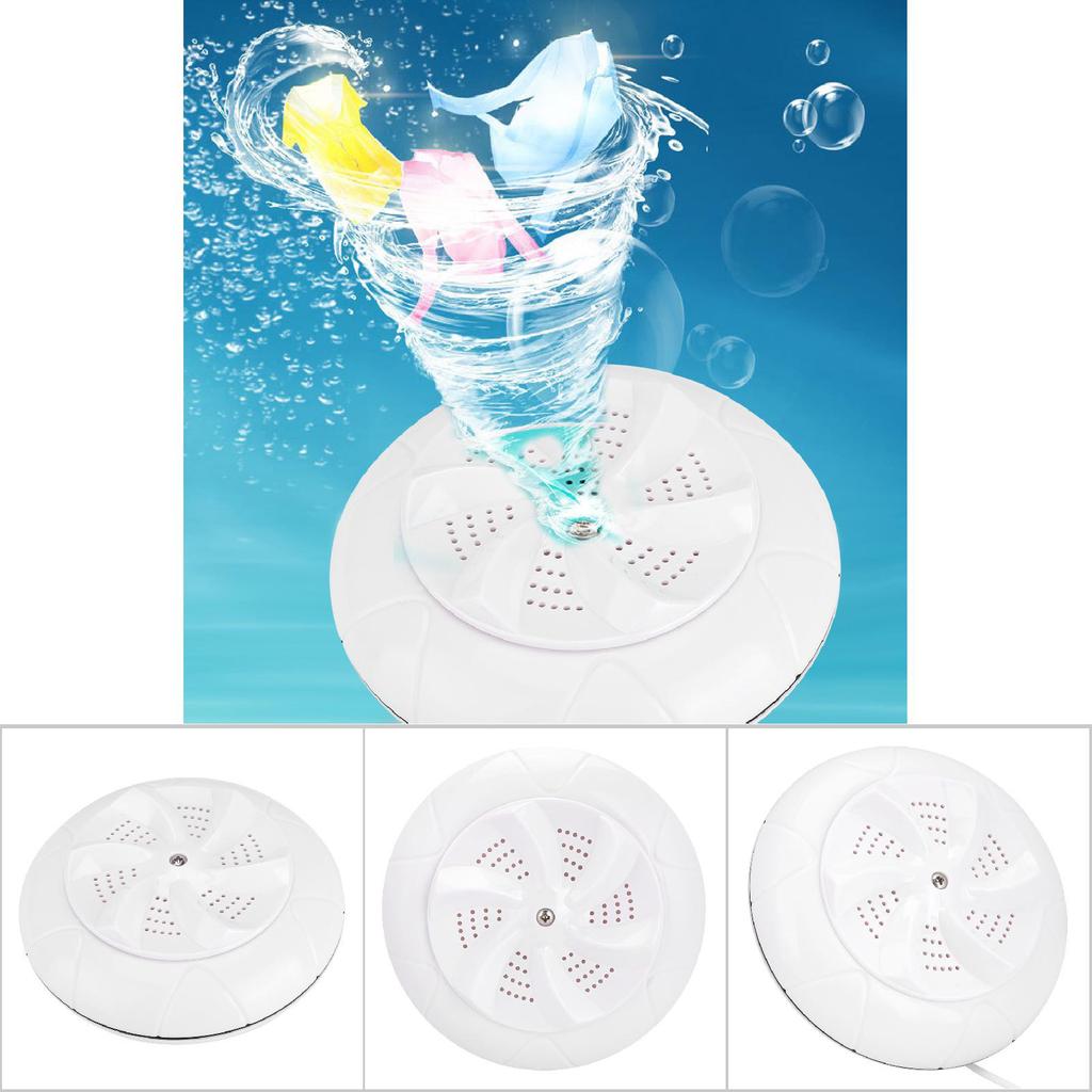 Mini Reise Tragbare Haushalt Kleine Waschmaschine Ultraschall Turbo Waschmaschine Wäsche  (Weiß)