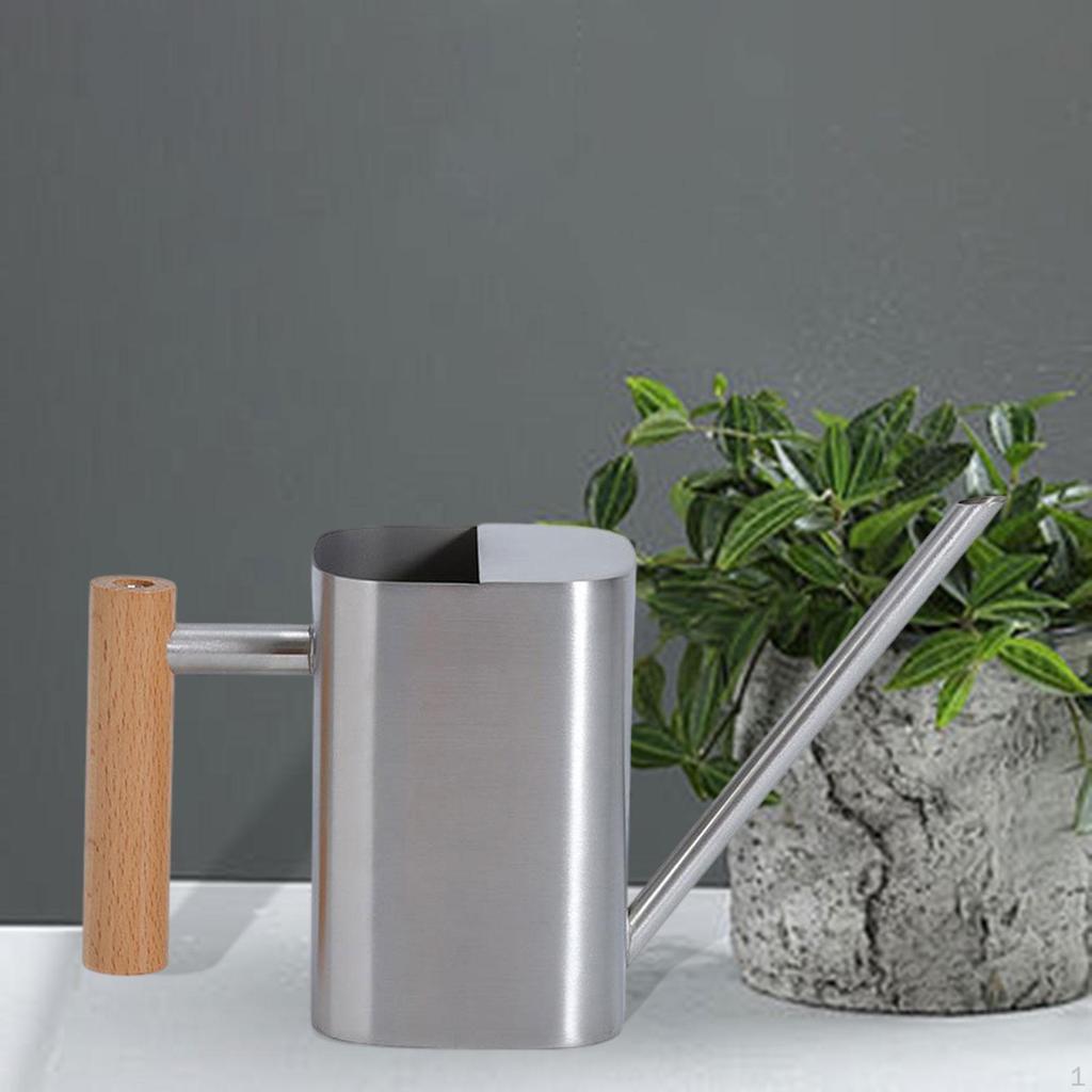 500ml Metal Watering Can with Ergonomic Handle And Long Spout, Elegant for Garden, Planter, Indoor