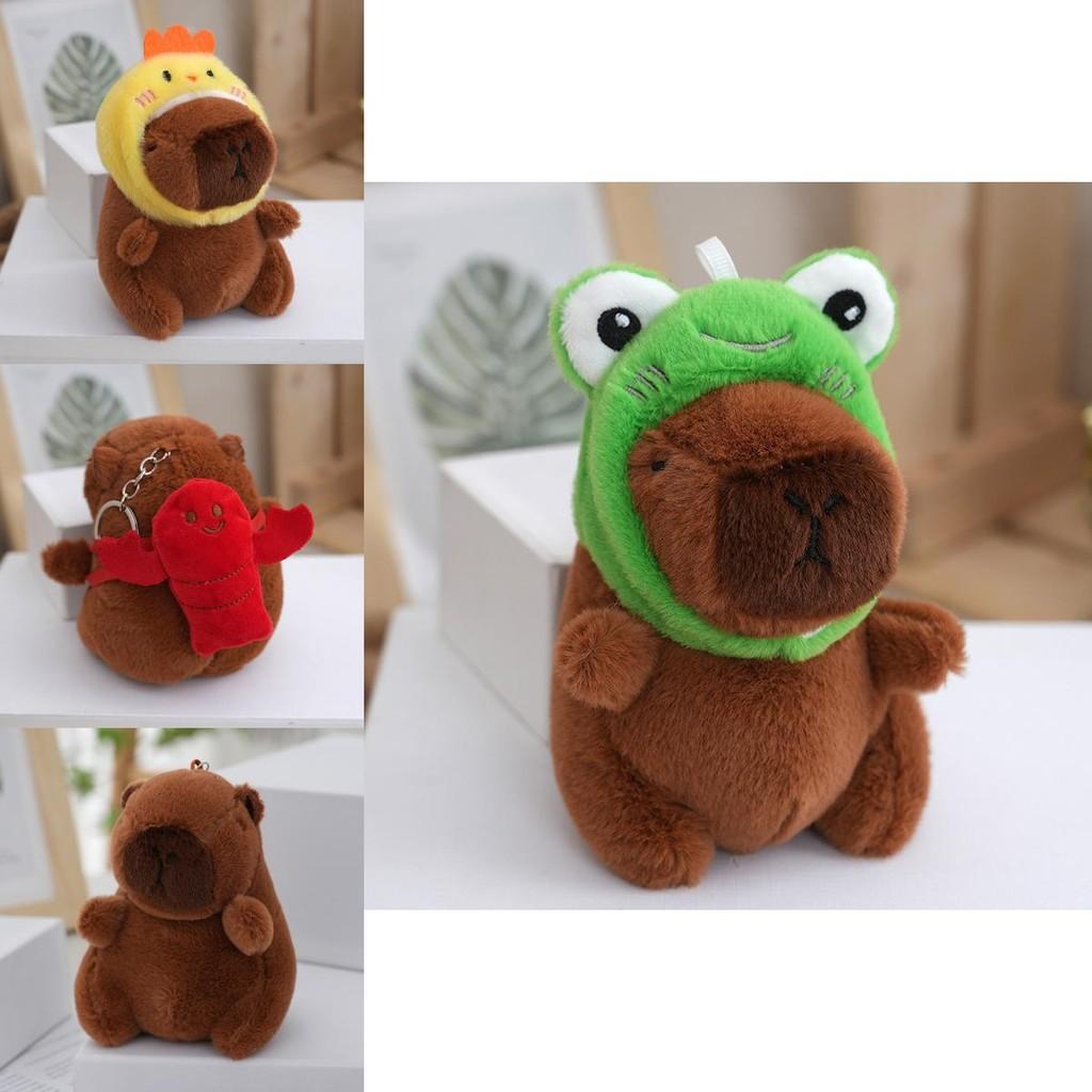 Charming Capybara Plush Keychain Soft Toy In Various Designs Ideal For Collectors And Gift Givers