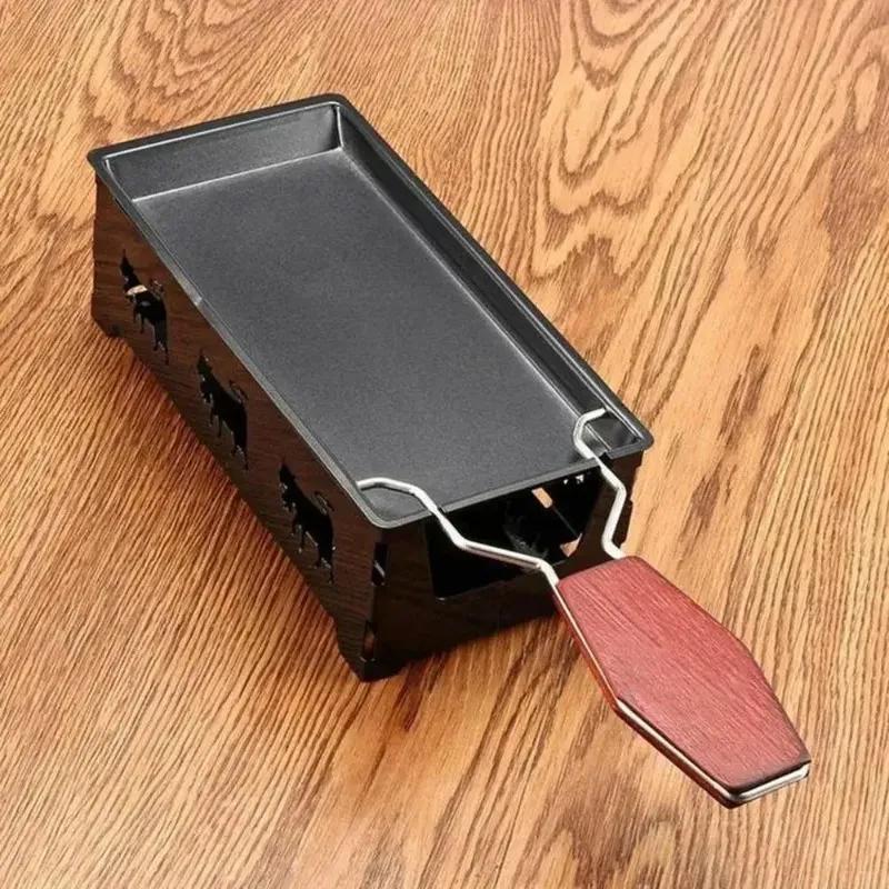 Hot Portable Swiss Cheese Oven Mini Non-stick Butter Cheese Baking Pan Scottish Style BBQ Dish durable Baking tray kitchen tools