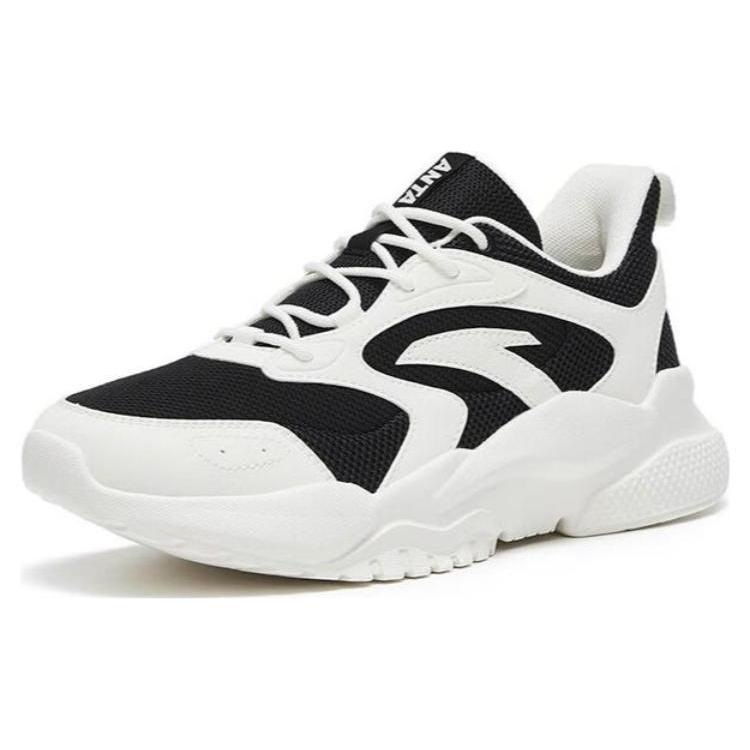 Anta Chao Bai TD Cushioning Slip Resistant Abrasion Resistant Low Top Sports Casual Shoes Women's White Black 122318841-2