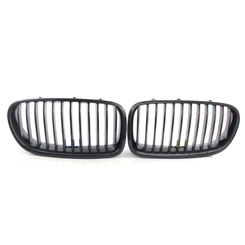 Fit For BMW 5-Series F10 F11 F18 2010-2016 Car Black Kidney Grill Dual Slats Racing Grill Replacement Part Front Bumper Grilles