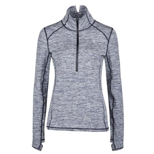 DUBLIN Womens/Ladies Purple Half Zip Long Sleeve Top