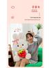 Adorable Strawberry-Holding Rabbit Plush Toy - Soothing Sleep Stuffed Animal Rag Doll for Girls' Birthdays