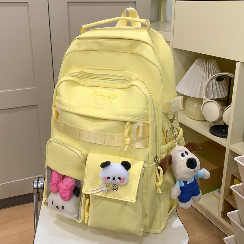 School Bag Children Elementary School Girls Junior High School High School College Students Cute Letter Backpack