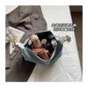 IELGY Ladies Messenger Bag Denim Large Capacity Summer All-Match Casual Underarm Dumpling Bag