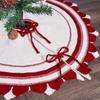 Festives Christmas Tree Skirt with Bowknot Pattern Creative Festival Decorative Tree Accessories Stylish Trees Mat