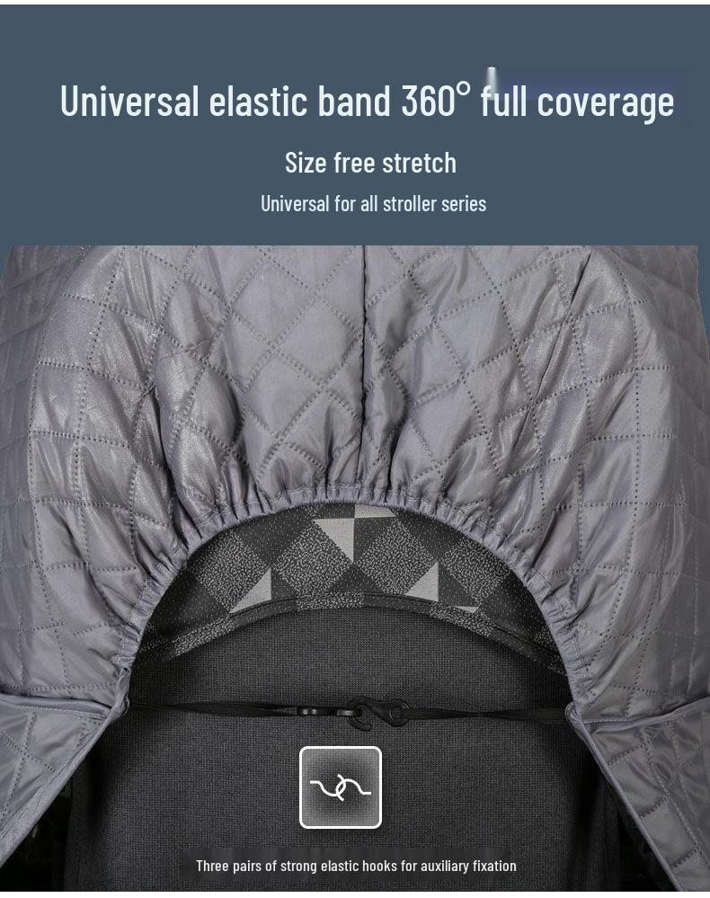 Husă Universală de Protecție Împotriva Vântului, Ploii și Iernii pentru Cărucior de Bebeluș